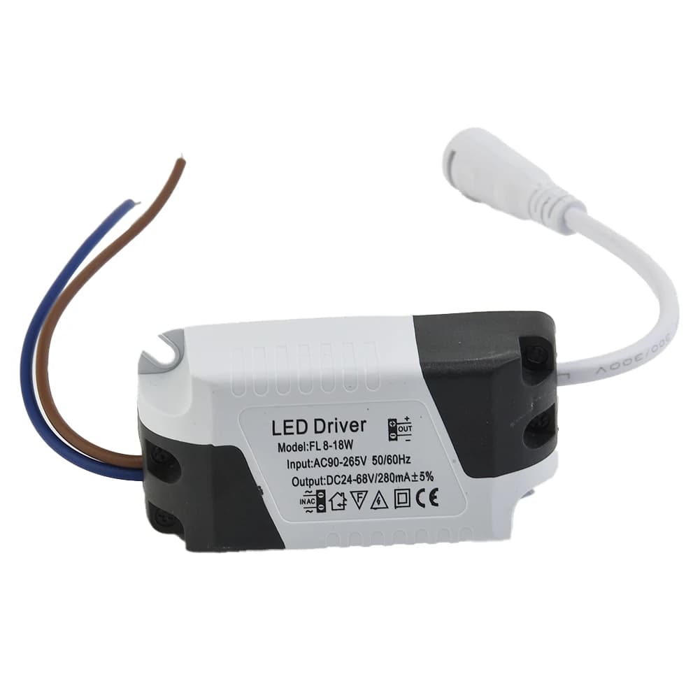 Pilote LED 280mA 8-24W AC 110V 220V à DC 24V, transformateur d'éclairage, panneau de plafonnier, ada