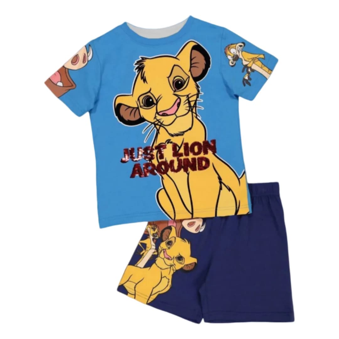 Potdemiel The Lion King Simba Pyjama Just Lion Around Ensembles de t-shirts et shorts pour adultes e
