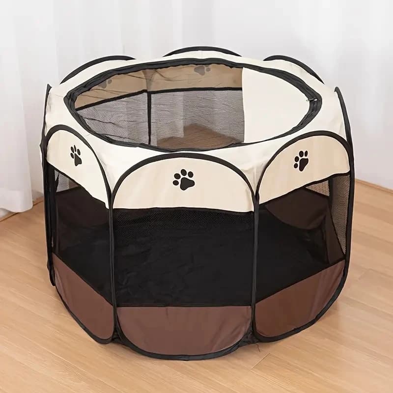 Clôture Octogonale pour Animaux de Compagnie, Chambre de Maternité pour Chat, Tissu Oxford Imperméab