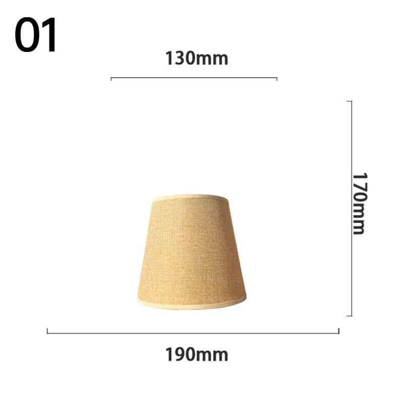 E27 lin tissu lampe couverture Style rétro lampe housse de protection lampes de Table lampadaire cha