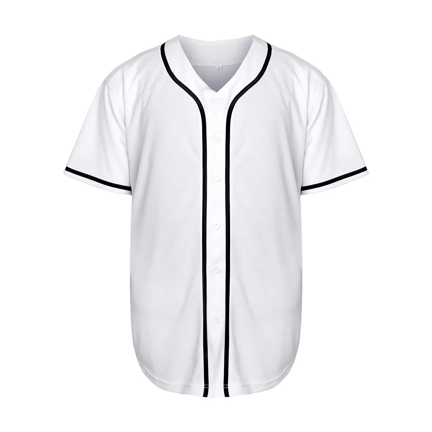 Maillots de baseball vierges pour hommes, chemises pour fans de baseball, hauts d'uniformes de sport