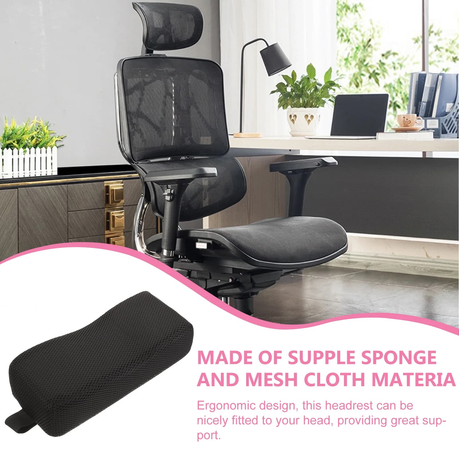 Support de nuque réutilisable et confortable, attache pour appuie-tête, accessoire d'oreiller de pos