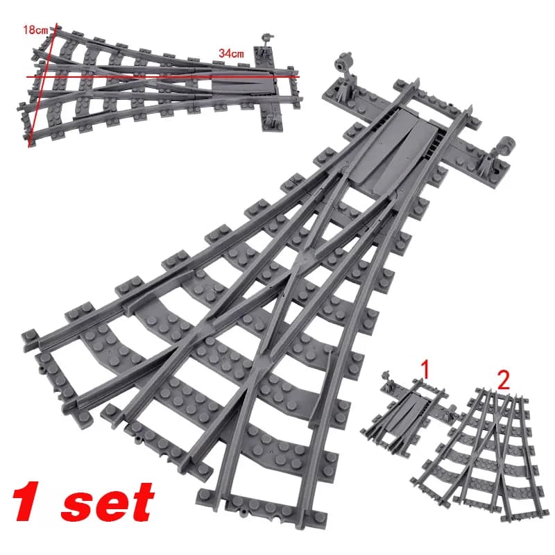 R64.Switch-Train urbain flexible, voies souples, droites et incurvées, construction de nuits, modèle
