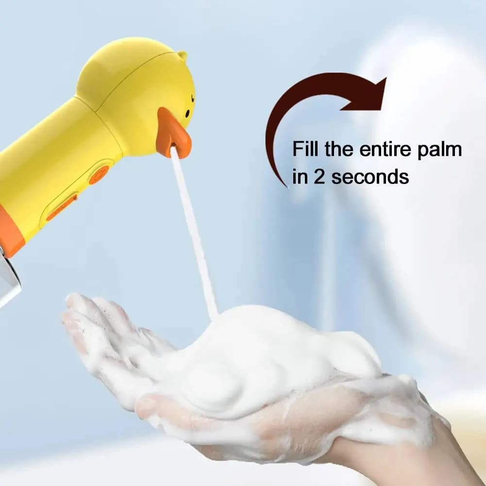 Machine à mousse électrique pour canard jaune, distributeur automatique de savon à main, lanceur de 