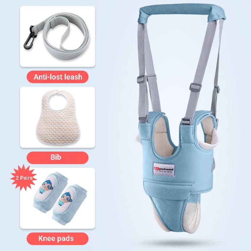 Harnais d'assistant de marche pour bébé |   Conception réglable 3 en 1 |   Coussin anti-éclatement p