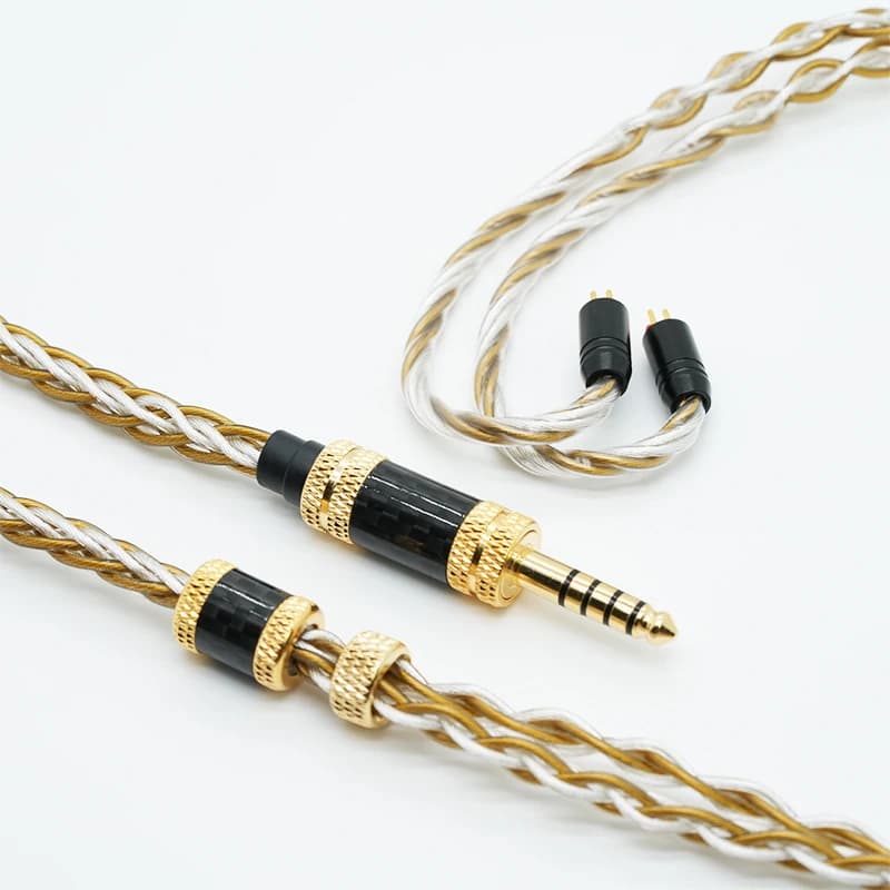 IvipQ-331 IEM HIFI In-Ear sauna téléphone câble de mise à niveau avec 4.4mm 3.5mm MMCX 2 broches pou