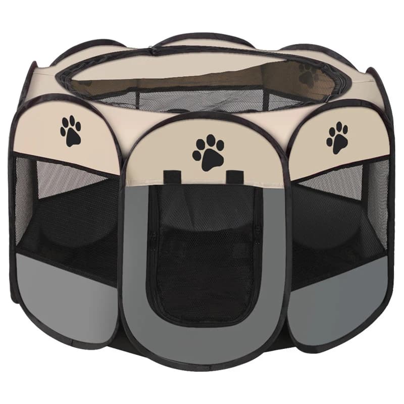 Cage octogonale pliable et Portable pour animaux de compagnie, abri pour chiots, facile à utiliser, 
