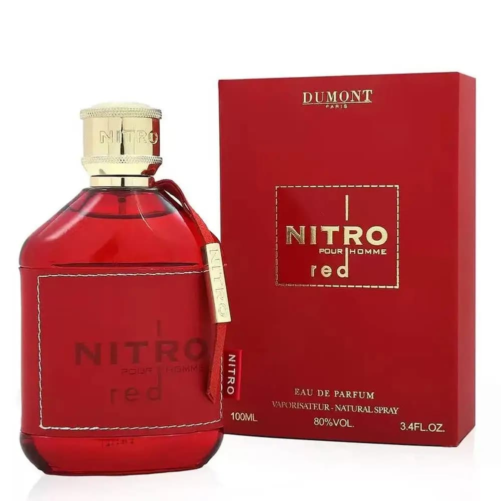 Parfum Nitro Red Dumont pour homme 100ml Eau de Parfum Longue Durée Parfum Arabe du Moyen-Orient Hau