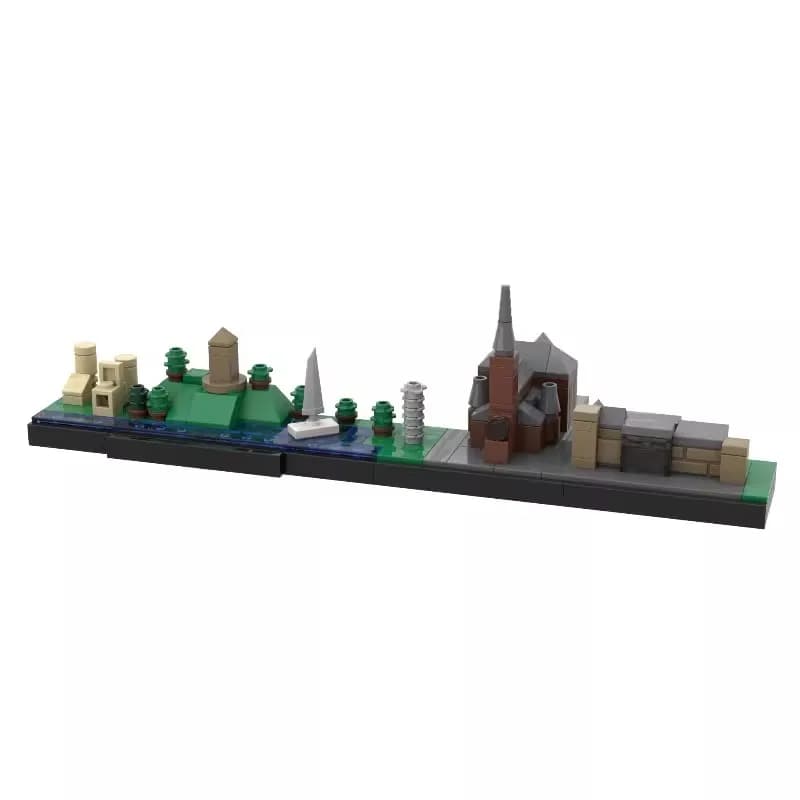 Bricklink allemagne Ruhr Base industrielle ville horizon maison Architecture rue vue ensembles hambo
