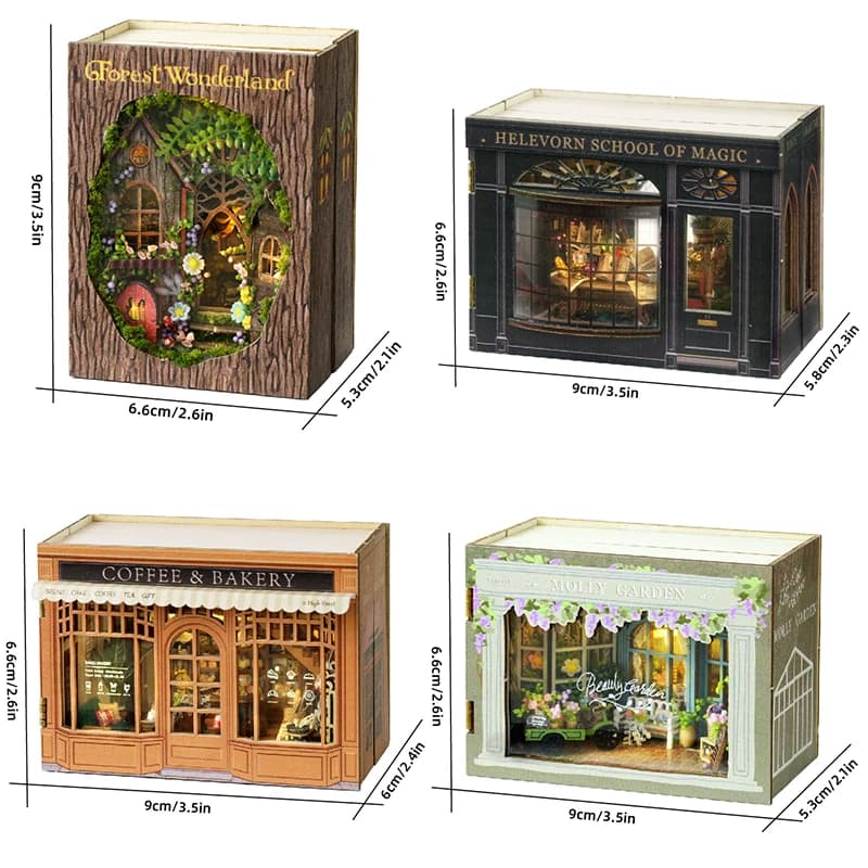 Maison de poupée Miniature à monter soi-même, Puzzle 3D, petite maison, Kit de modèle de constructio