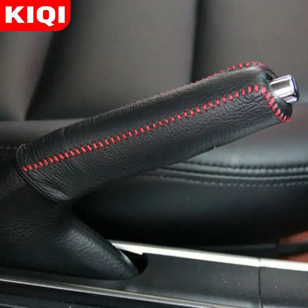 KIQI AT – collier de Protection pour pommeau de levier de vitesse en cuir, pour Honda CRV CR-V 2007 