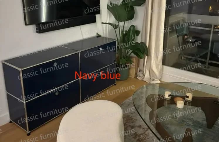 Meubles modulaires personnalisés en métal et acier inoxydable, armoire de rangement, buffet, étagère
