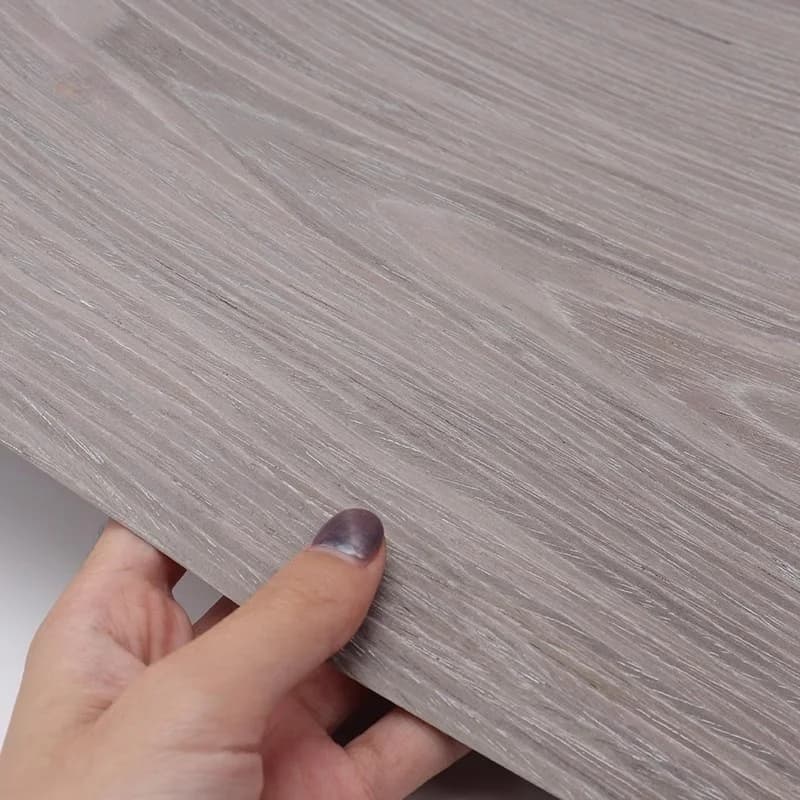 L:2.5 mètres largeur: 58 cm T:0.2mm technologie placage meubles décoration bois argent gris chêne pl