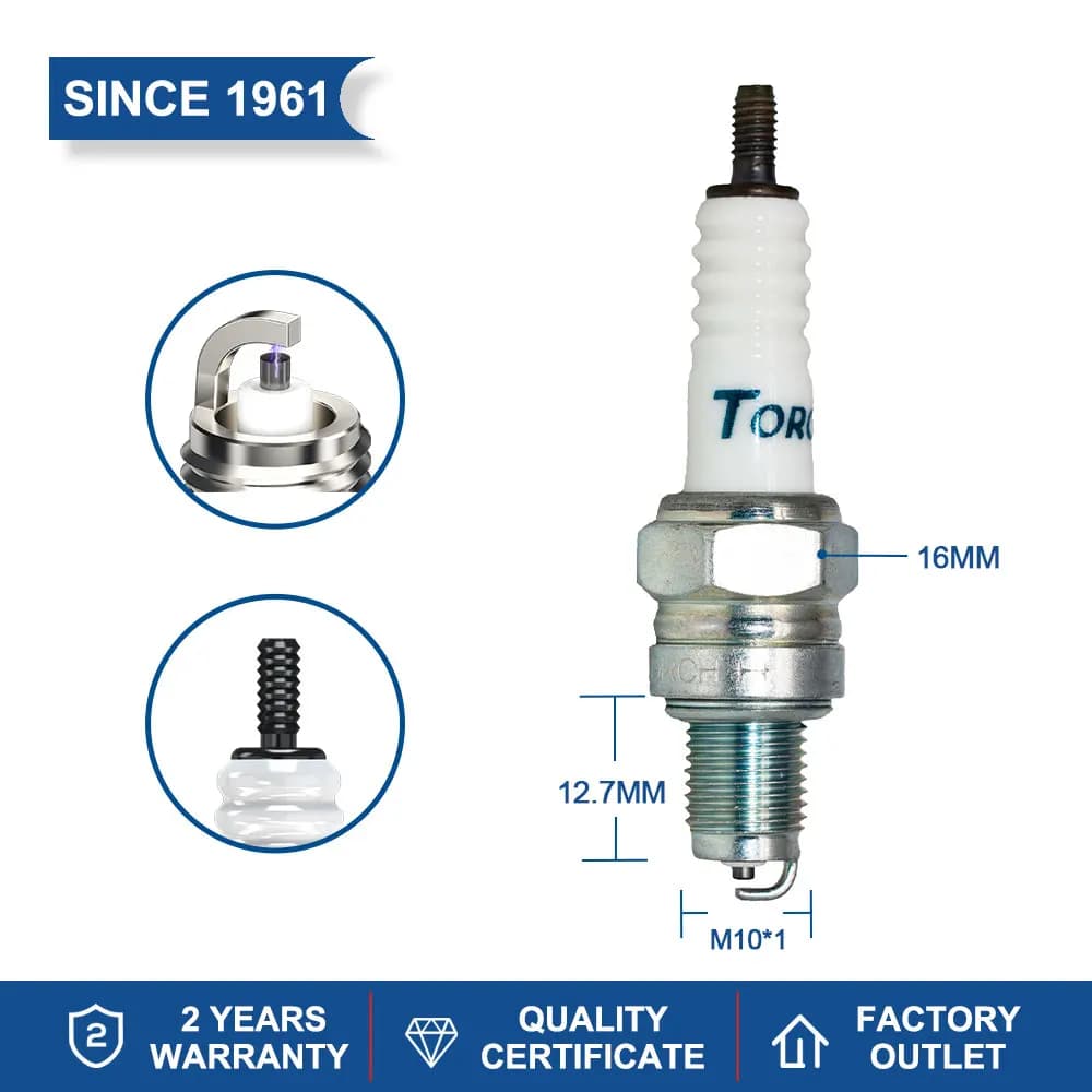 Automobile Moto Haute Qualité VILLE Bougie A5TC pour Denso U16FS-U/U16FS-UB Bujia (pack 2-8)