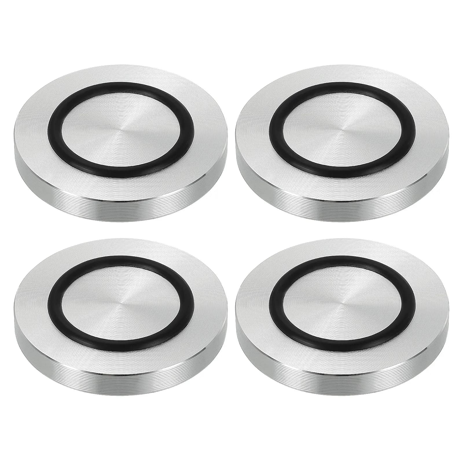 Disque circulaire en aluminium de 40/50/60mm de diamètre, adaptateur supérieur en verre M8, pieds de