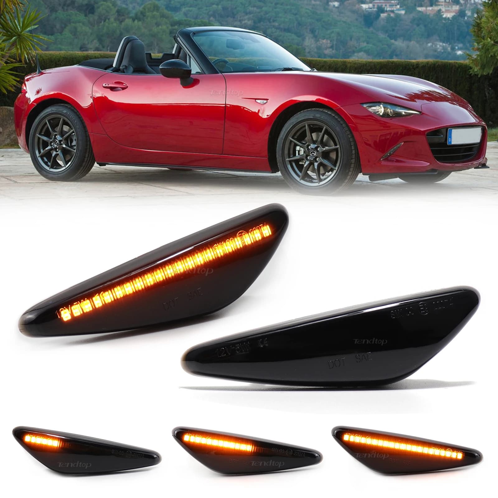Pour Mazda MX5 RX-8 6 Atenza GH 2008-2012 5 Premacy Spider clignotant dynamique séquentiel clignotan