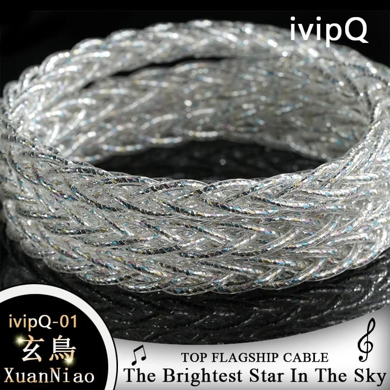 Câble de mise à niveau pour écouteurs haut de gamme ivipQ-01 DIY, conducteur multi-éléments avec 3.5