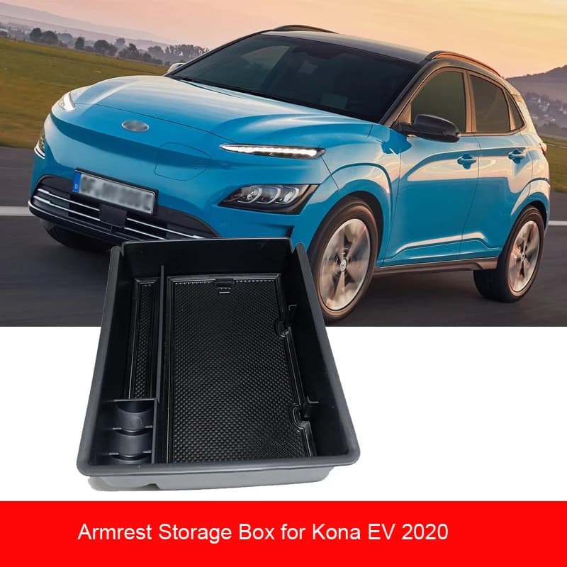 Boîte de rangement d'accoudoir de voiture, pour Hyundai Kona Elektro/Kona EV 2020, Version électriqu