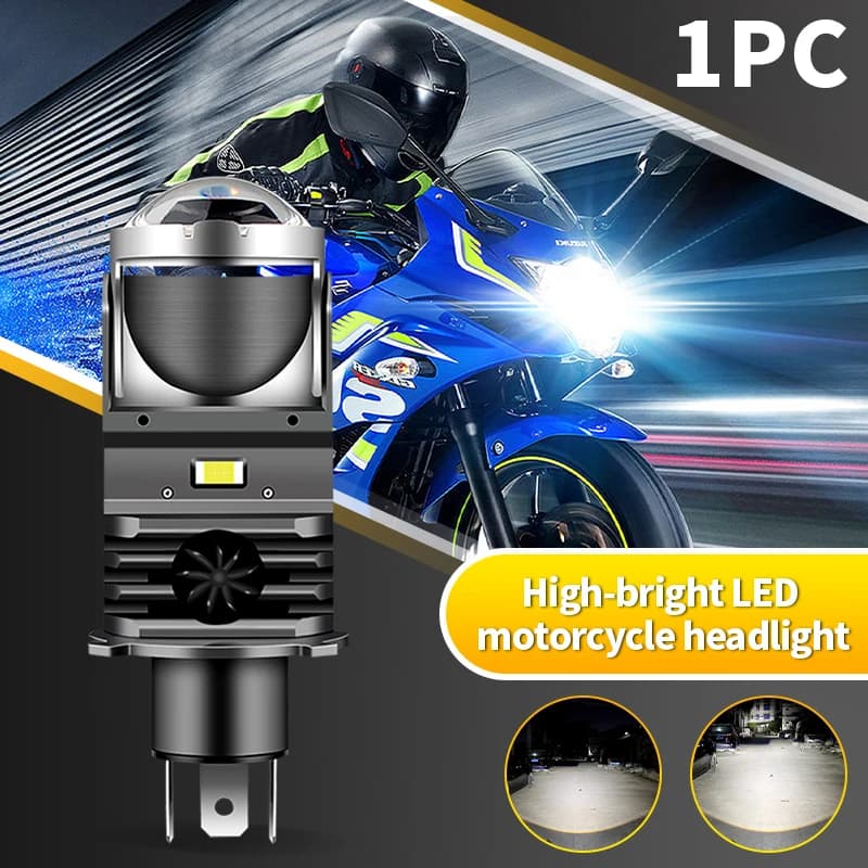 Lentille LED H4 F40B, mini projecteur de phare H4, ampoule de phare lumineuse, faisceau haut/bas, am