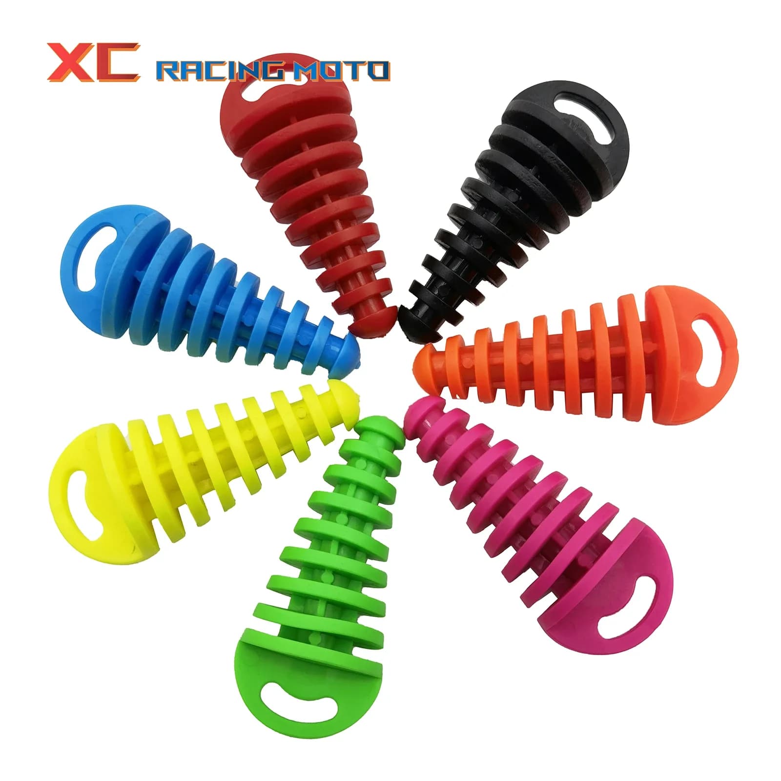 Bouchon de tuyau d'échappement moto Motocross tuyau d'échappement PVC bouchon de purge d'air bouchon
