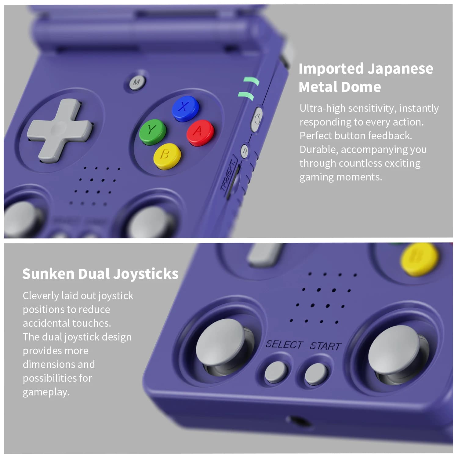 ANBERNIC RG34XXSP Consoles de jeux portables à rabat écran IPS de 3.4 pouces système Linux Consoles 