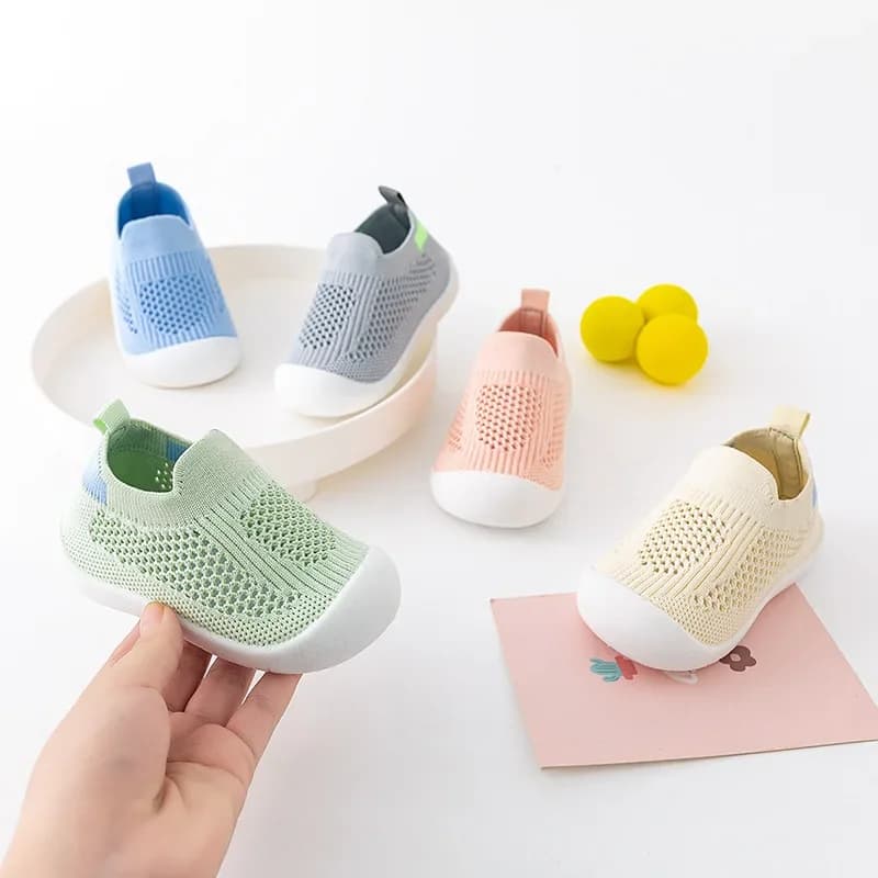Printemps populaire nouveau bébé chaussures maille tricot respirant enfant filles garçons 0-3T été s