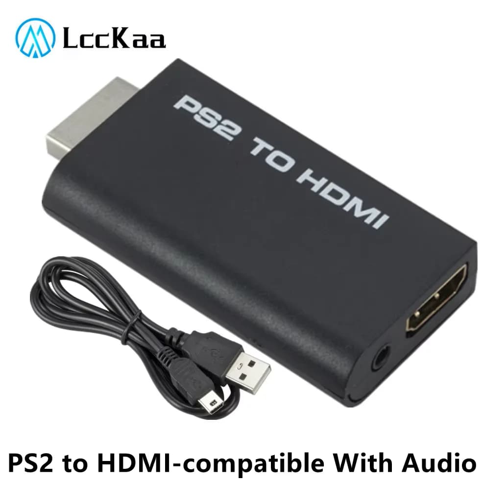LccKaa – adaptateur convertisseur Audio-vidéo PS2 vers HDMI, 480i/480p/576i, avec sortie Audio 3.5mm