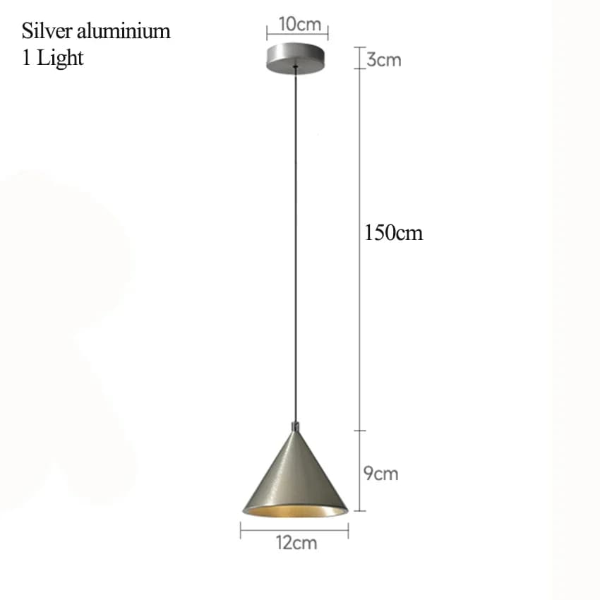Apollo cône applique concepteur créatif en aluminium applique murale chambre chevet lecture lumière 