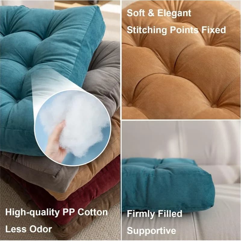 Oreiller de sol carré, coussin de siège de méditation, siège de Yoga, oreillers à genoux, coussins é