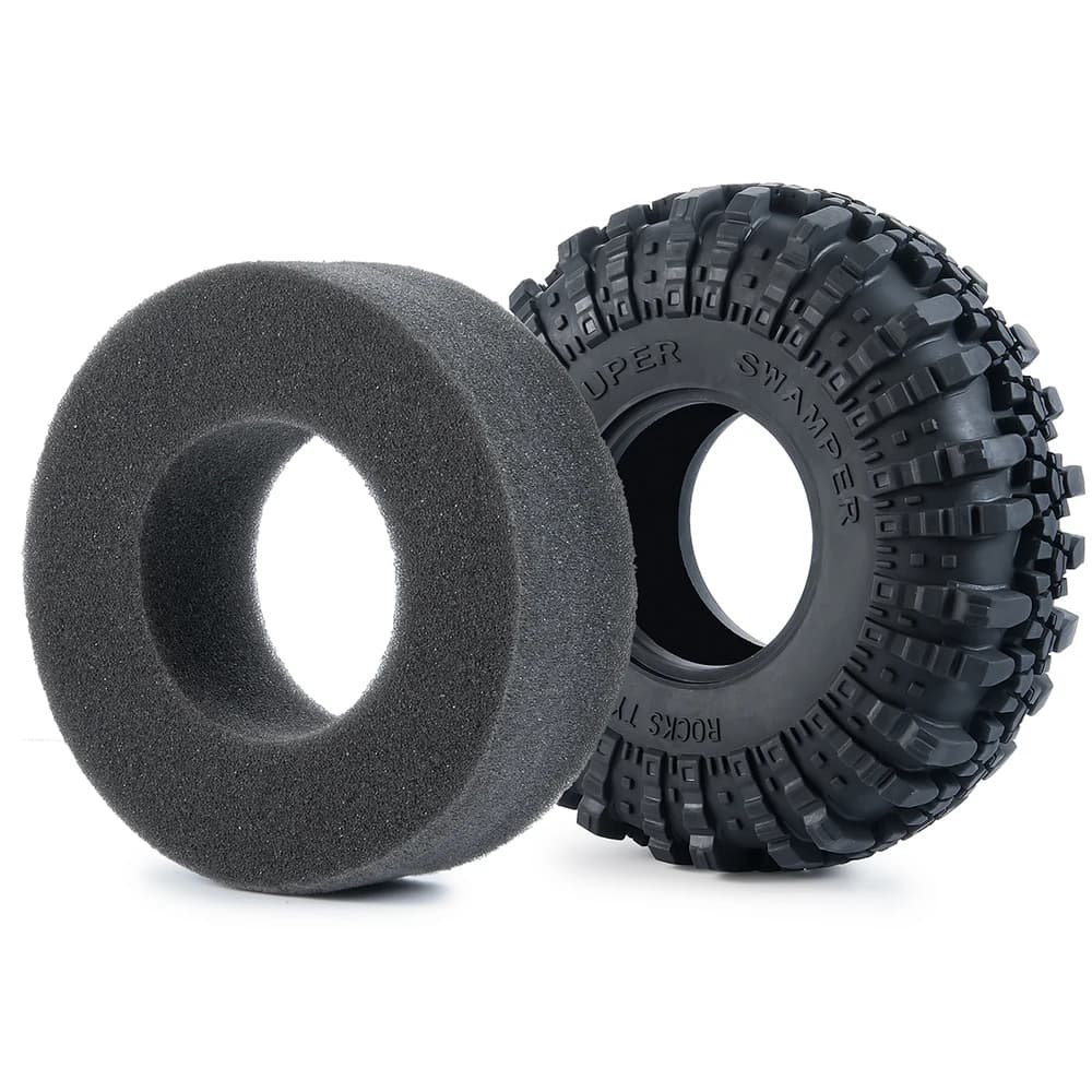 MIBIDAO 1.9 "/2.2" pneus en caoutchouc roue roche pneus pour 1/10 Axial SCX10 90046 TRX4 D90 D110 RR