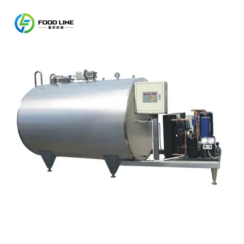 Réservoir de refroidissement de lait personnalisé en acier inoxydable de 2000 litres, nouveau pour u