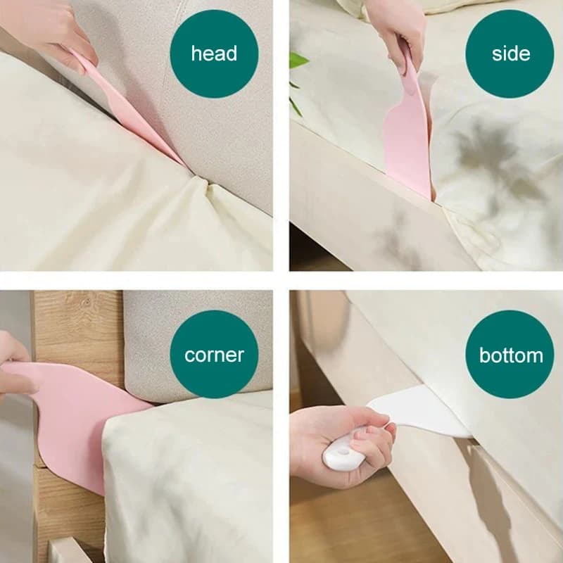 Drap de lit en plastique durable, aide au changement, assistant de remplacement de jupe de lit, 4,3 