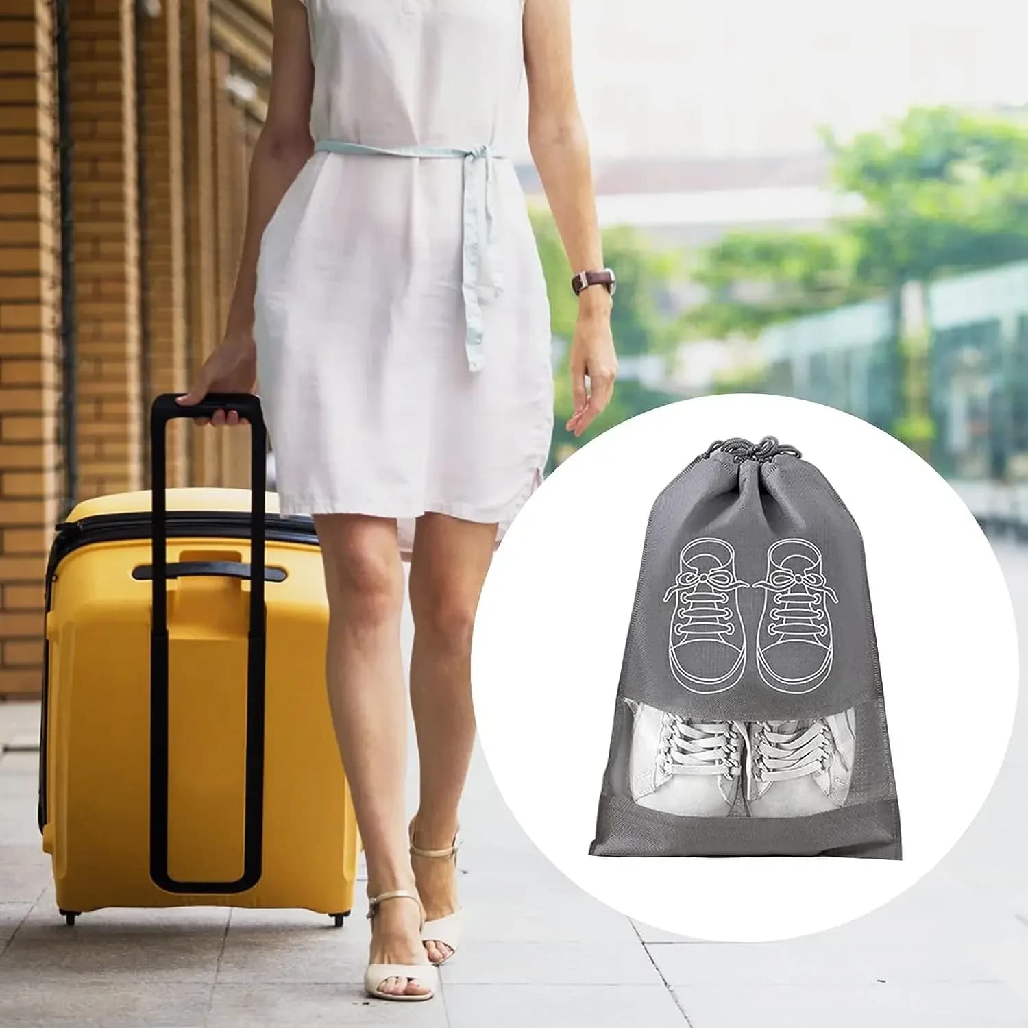 Sacs de rangement pour chaussures, 5/10 pièces, sacs anti-poussière pour chaussures Non tissés, sac 