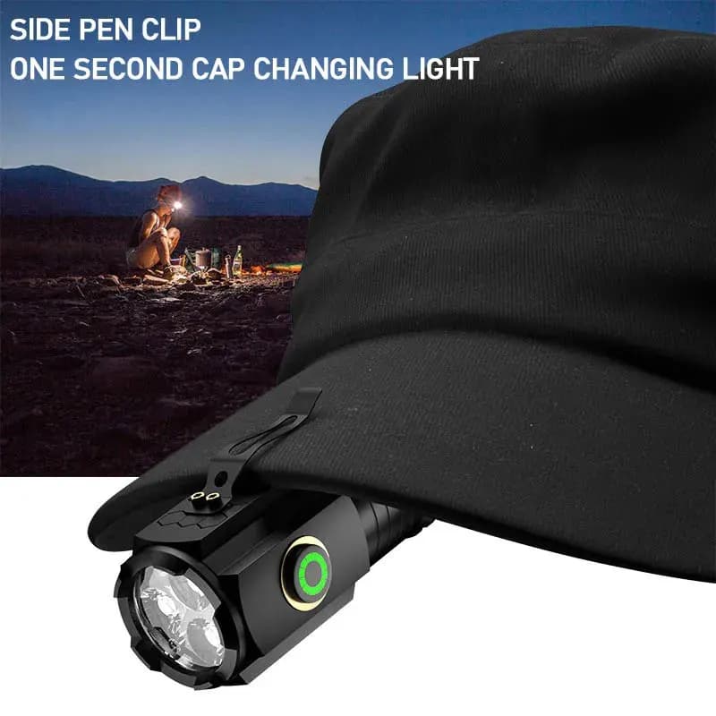 Mini lampe de poche LED Portable, torche puissante du bout des doigts, étanche, pour randonnée, Camp