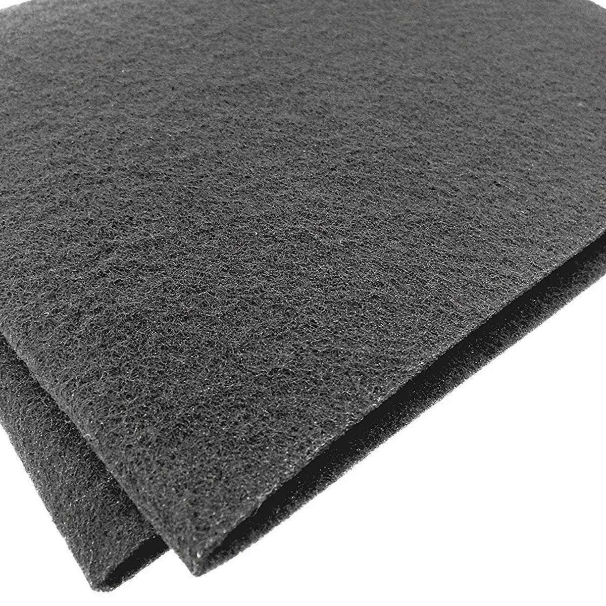 Extracteur de hotte de cuisine noire, filtre à charbon actif en coton pour ventilateur d'échappement