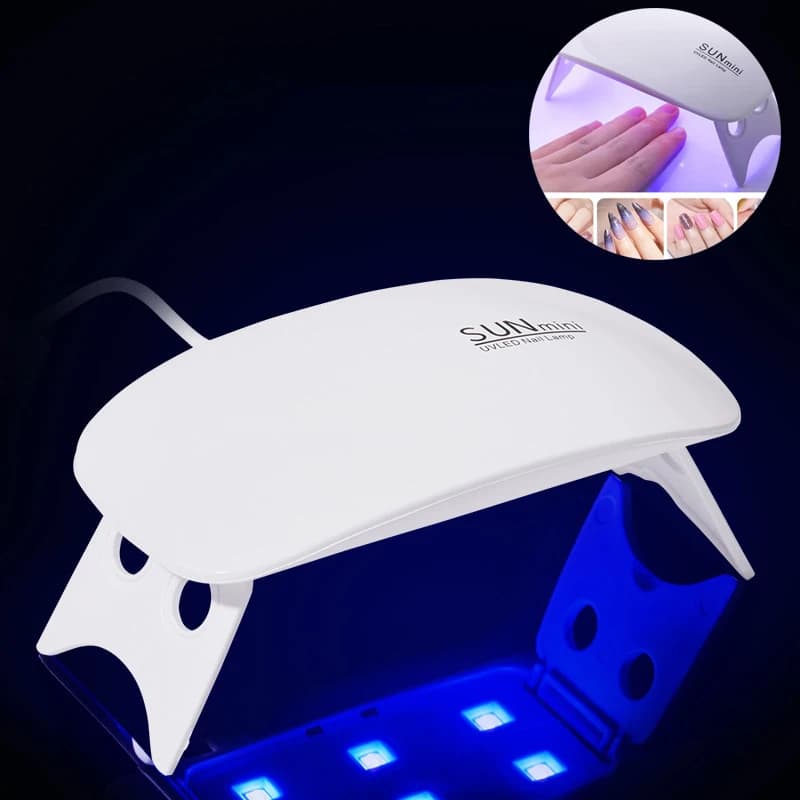 Bureau séchage lampe à ongles outil lampe de séchage des ongles Machine Portable Mini Usb 6W 3LED UV