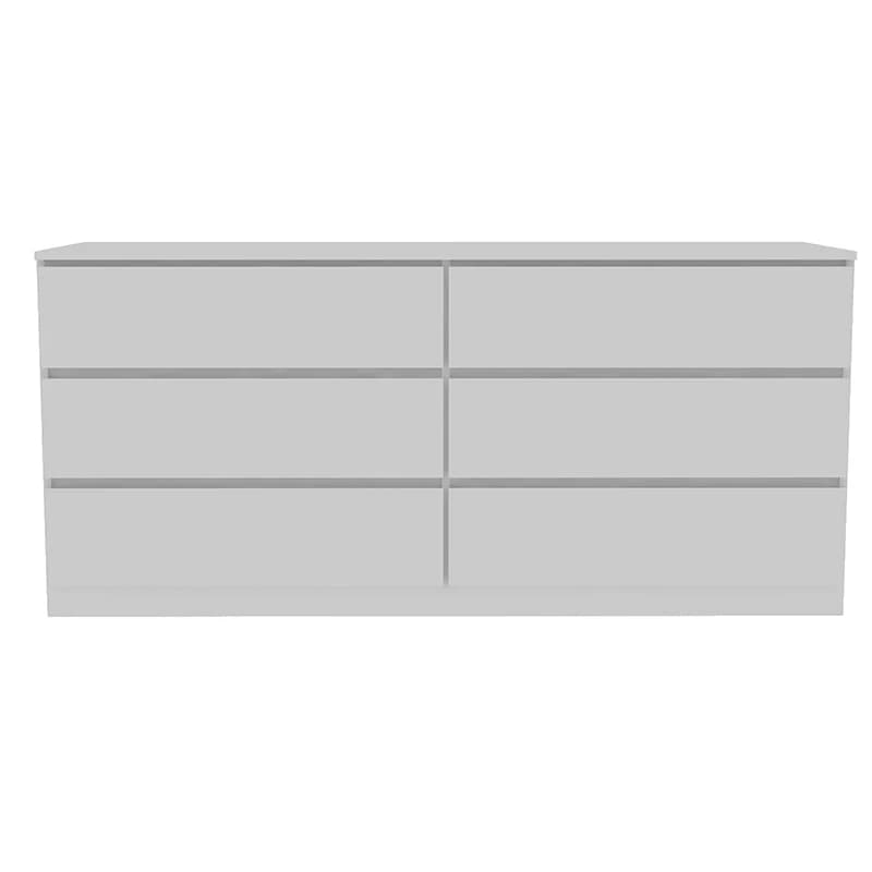 Asteria 6 MELDouble Commode, Métal Foy-Blanc