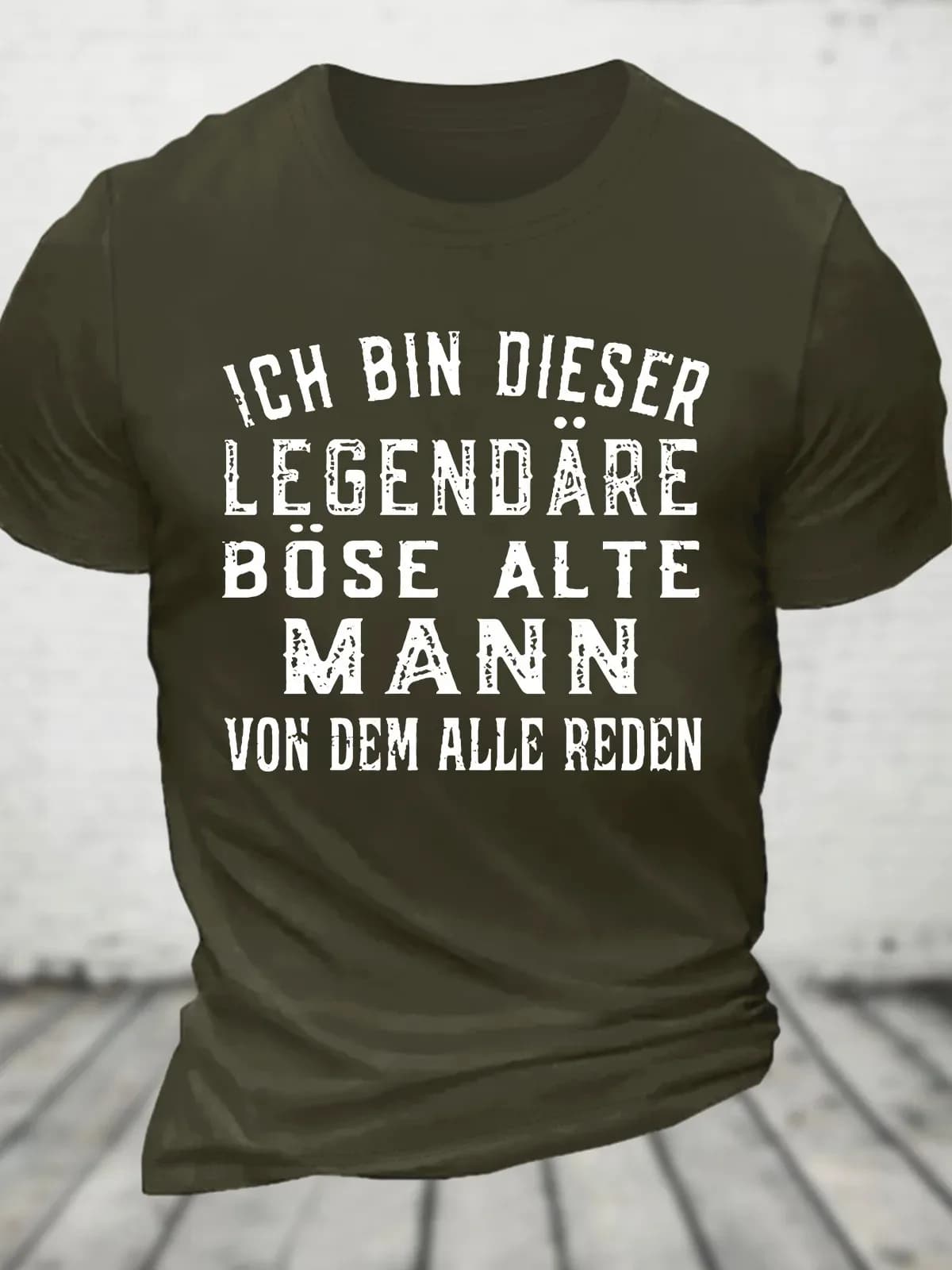 T-shirt en coton Ich Bin Dieser ATIONS, T-shirt fin pour les hommes
