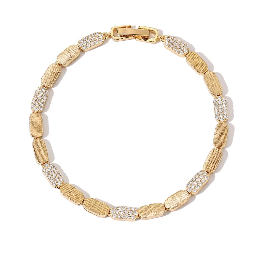 Bracelet de luxe incrusté de Zircon, lumineux et brillant, bijoux pour femmes, cadeau de noël CN8105