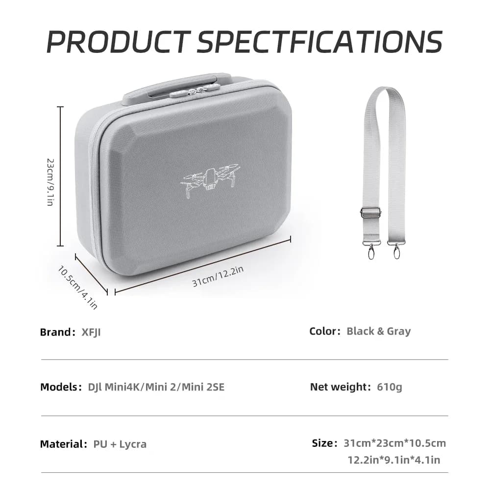 Étui de transport Portable pour Drone DJI Mini 2/Mini 2 SE/Mini 4K, boîte de télécommande, coque rig