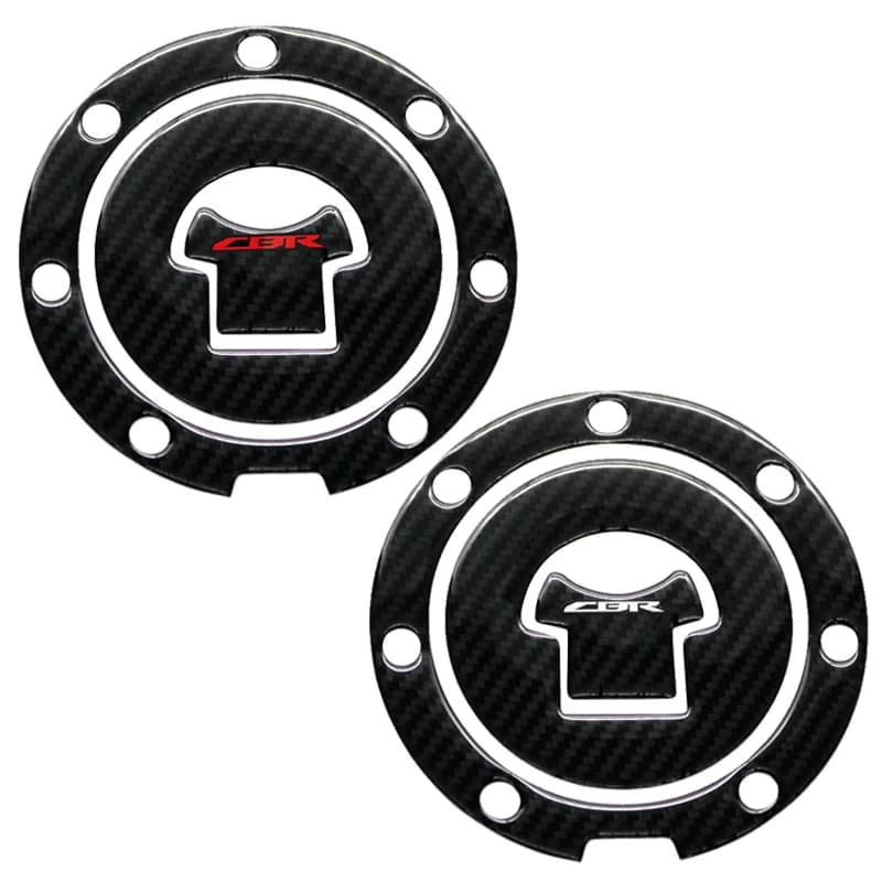 Autocollant 3D en Fiber de carbone pour réservoir de carburant de moto, autocollants de protection d
