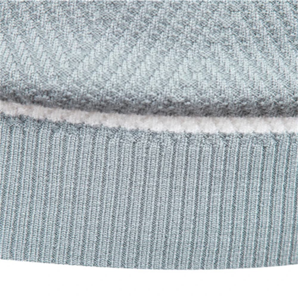 Nouveau automne pull hommes pull col rond Patchwork à manches longues chaud mince chandails hommes d