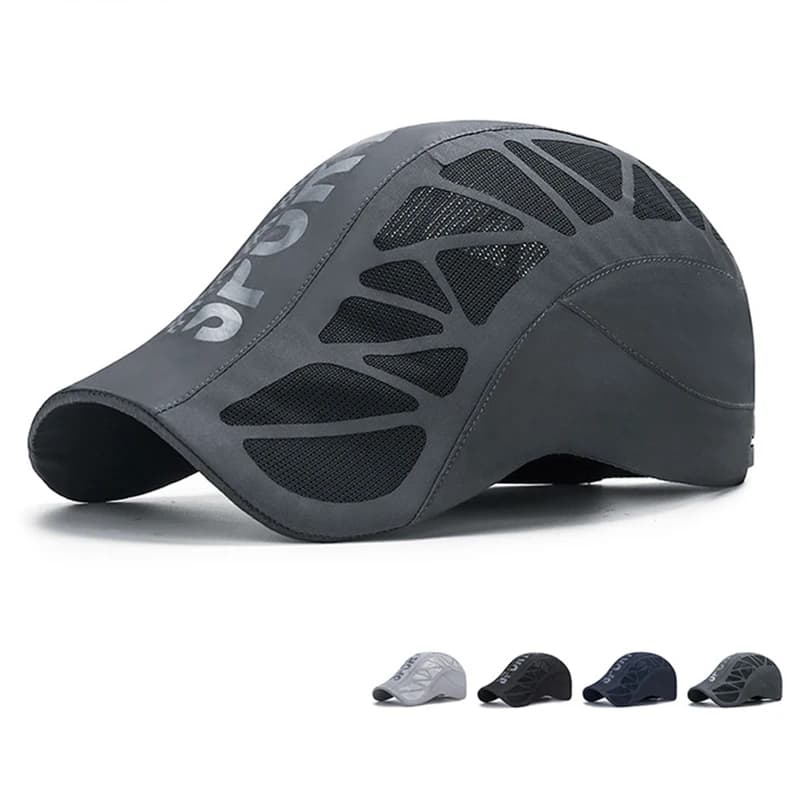 Nouveau Sport d'été lettre avant chapeau hommes respirant maille parasol séchage rapide en plein air