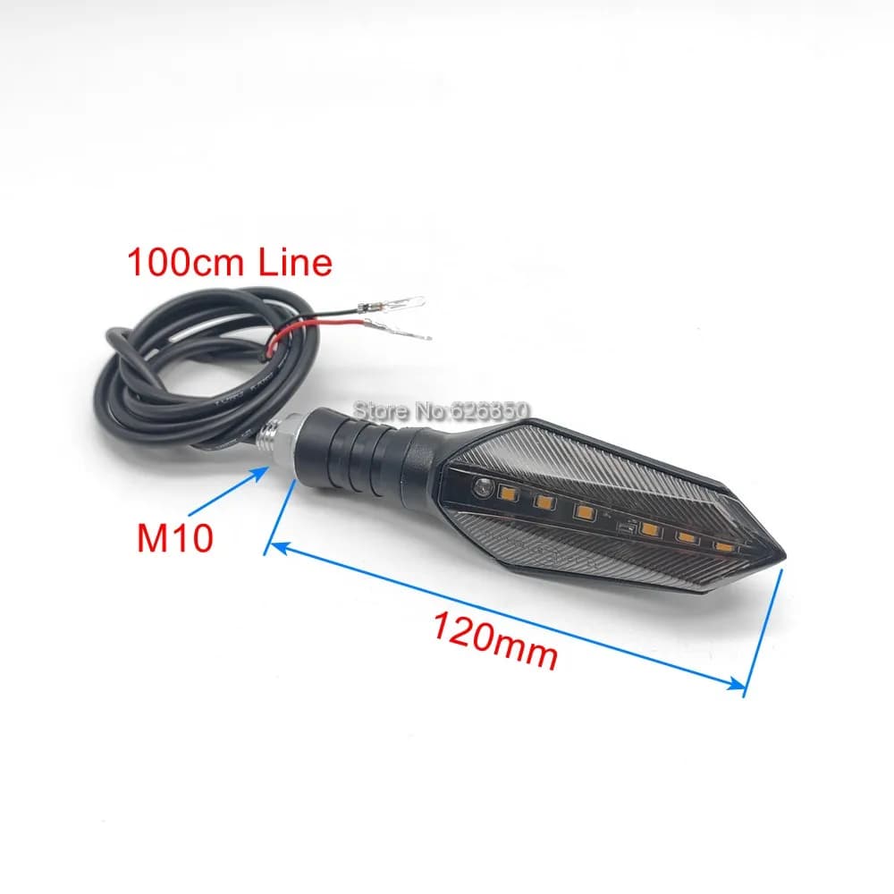 Clignotant universel 12V-72V gauche/droite, indicateur LED étanche pour scooter électrique Citycoco