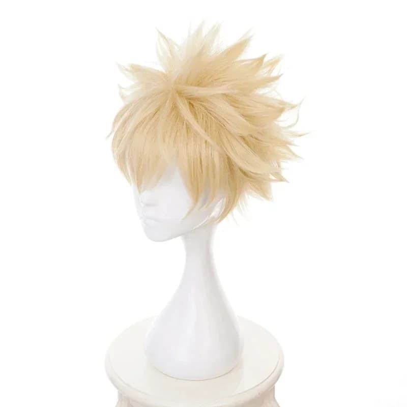 Perruque courte synthétique résistante à la chaleur pour cosplay My Hero Academia Midoriya Izuku Bak