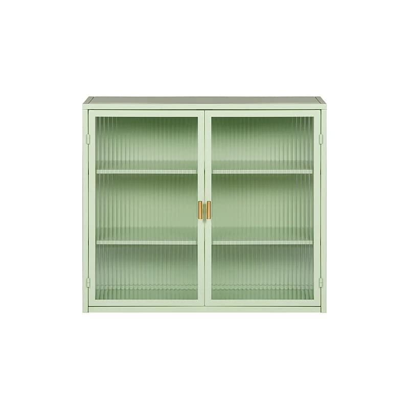 Armoire Murale Moderne à Deux Portes en Verre de 27.56 Pouces, avec Rangement à Trois Niveaux, pour 