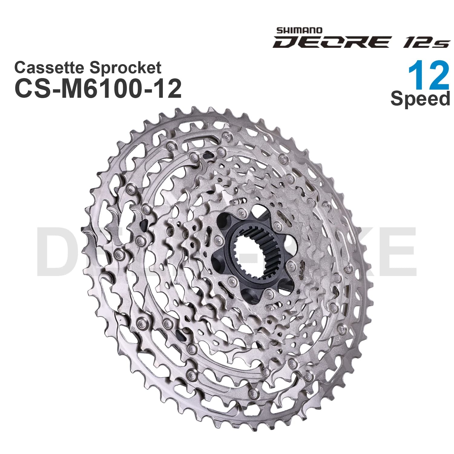 WinterMANO DEORE M6100 12v Cassette Pignon CS-M6100-12 12 Vitesses-HYPERGLIDE pour VTT vélo Pièces D