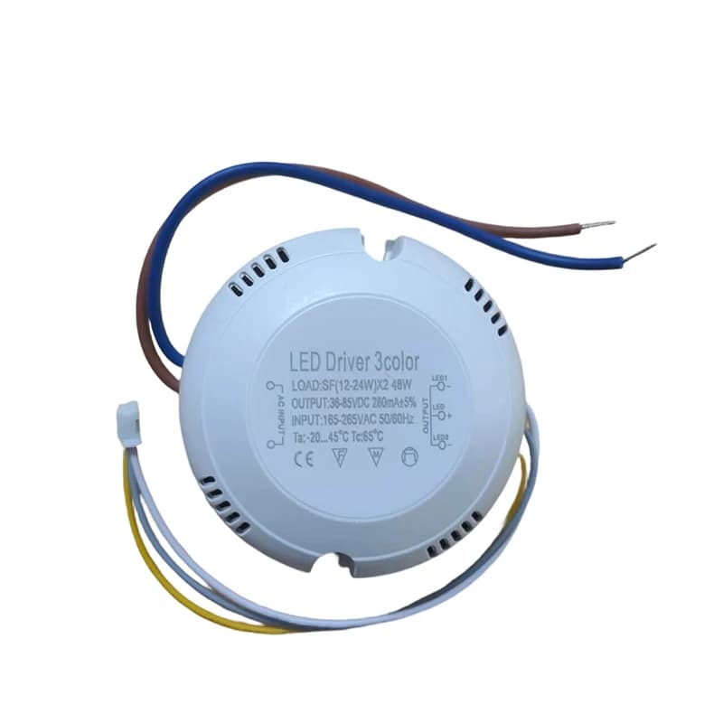 Alimentation électrique de plafond LED, pilote de courant 240mA 12-24W/24-40W SMD PCB, 3 couleurs, 3