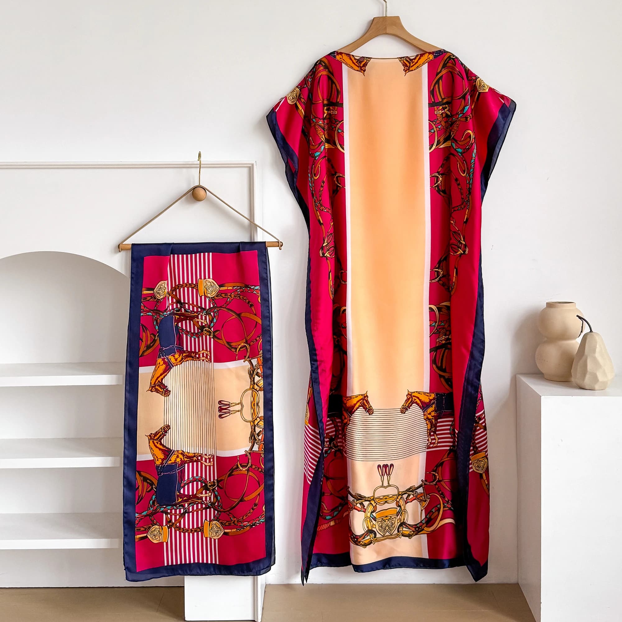 Abaya d'été à manches courtes en coton pour femme, robe islamique africaine ample maxi avec grand fo