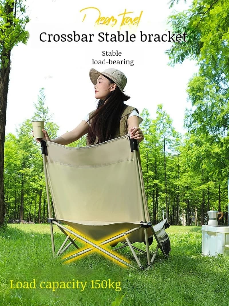 Chaise de bureau Portable tabouret réglable Camping pêche chaise de loisirs pause déjeuner dos lune 
